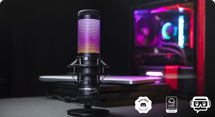 HyperX QuadCastS-RGB-USB Condenser Gaming Microphone