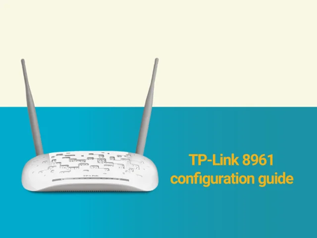 نحوه‌ی نصب و تنظیم مودم  TP-LINK TD-W۸۹۶۱ND