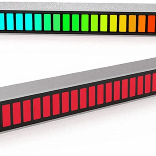 ARNO Creativity share Voice-activated Rhythm Light Stick 32-Bit RGB Audio Spectrum Bar Pickup Ambient DJ LED Display Rhythm Pulse Colorful Signal